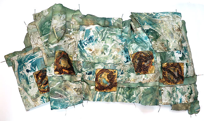 Alysn Midgelow-Marsden nz textile art, Fractured flow